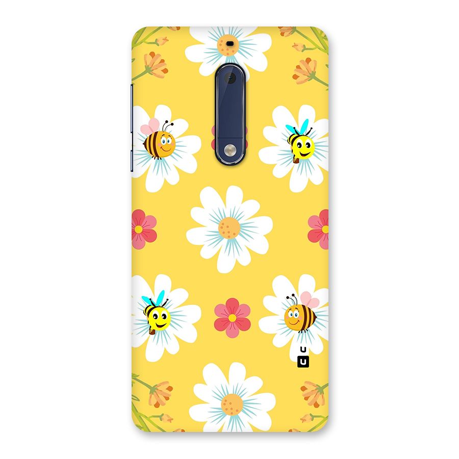 Happy Flowers Back Case for Nokia 5
