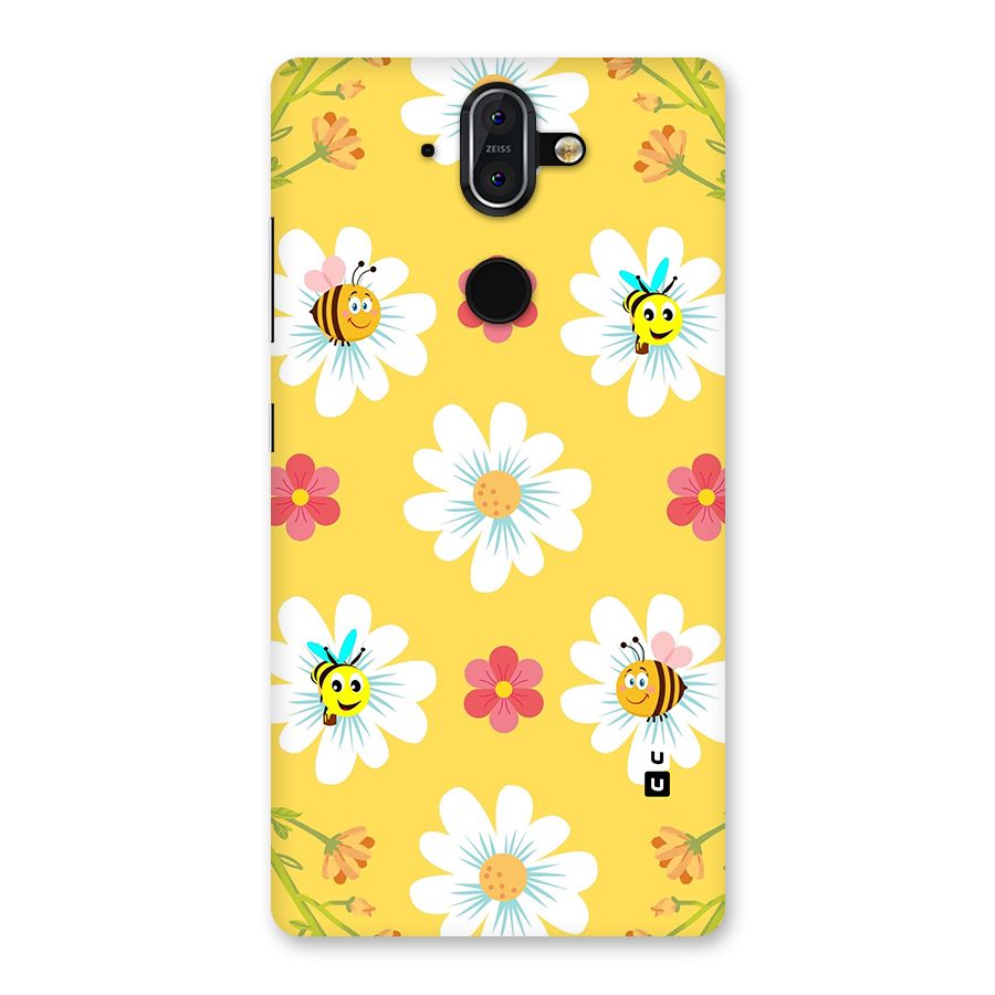 Happy Flowers Back Case for Nokia 8 Sirocco