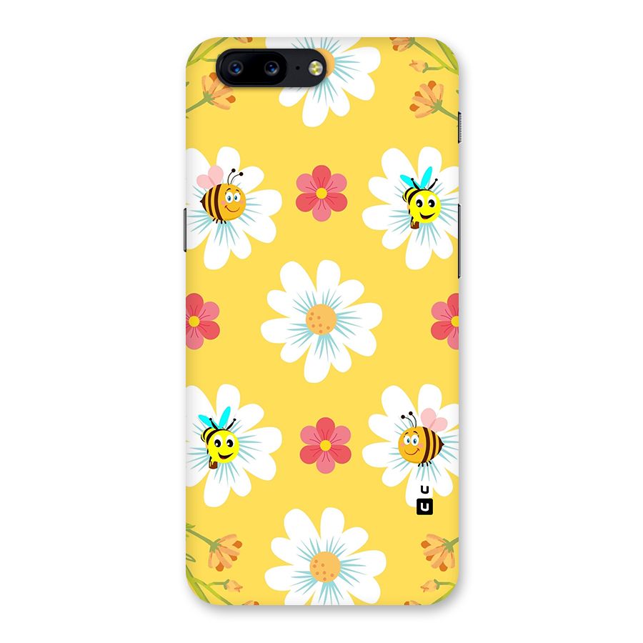 Happy Flowers Back Case for OnePlus 5