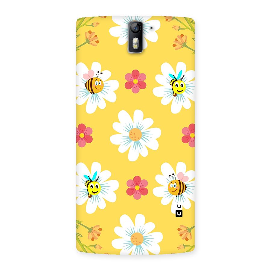 Happy Flowers Back Case for One Plus One