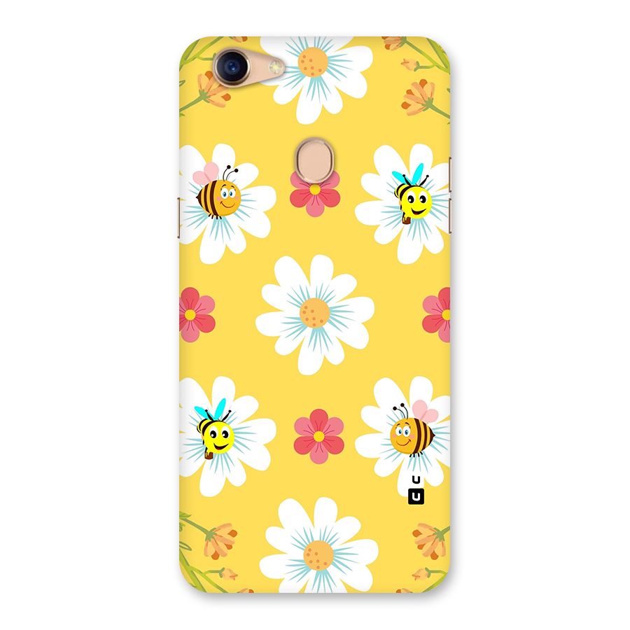 Happy Flowers Back Case for Oppo F5 Youth