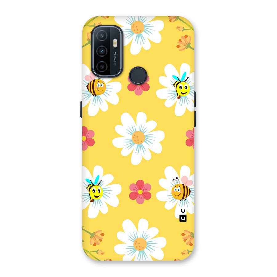 Happy Flowers Back Case for Oppo A32