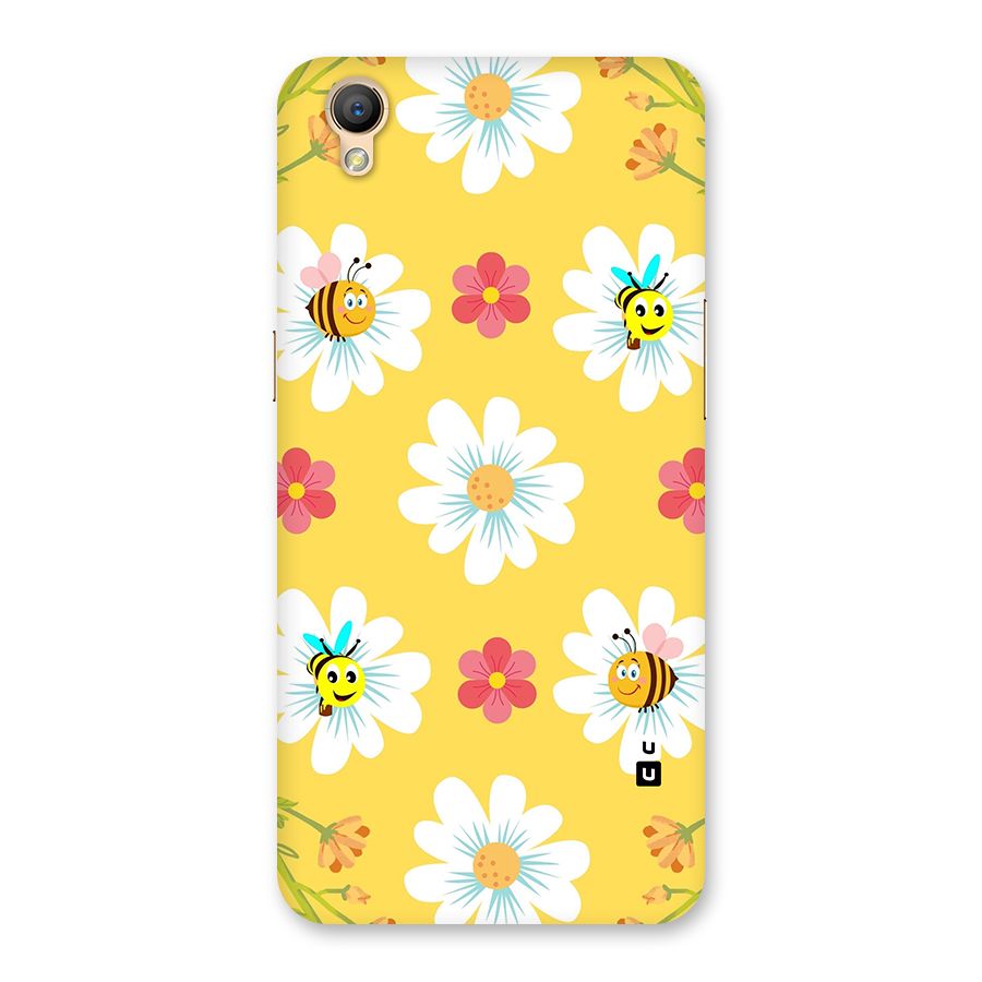 Happy Flowers Back Case for Oppo A37
