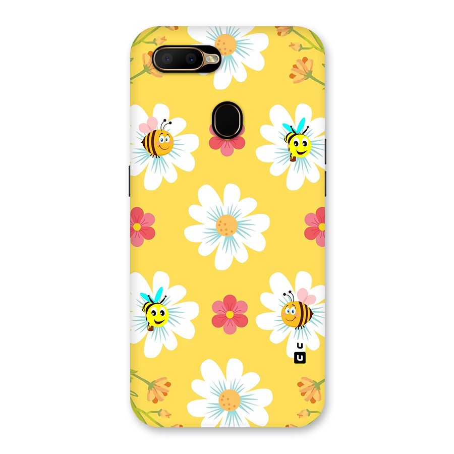 Happy Flowers Back Case for Oppo A5s