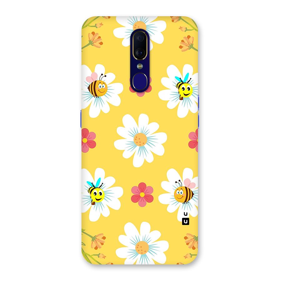 Happy Flowers Back Case for Oppo F11