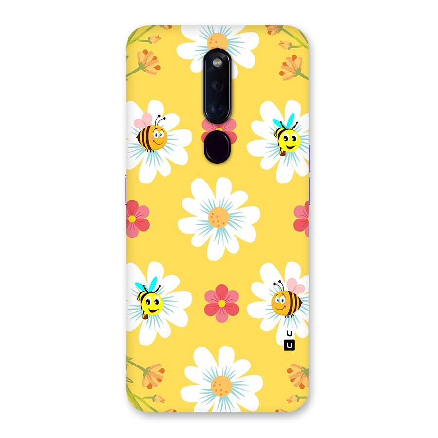 Happy Flowers Back Case for Oppo F11 Pro