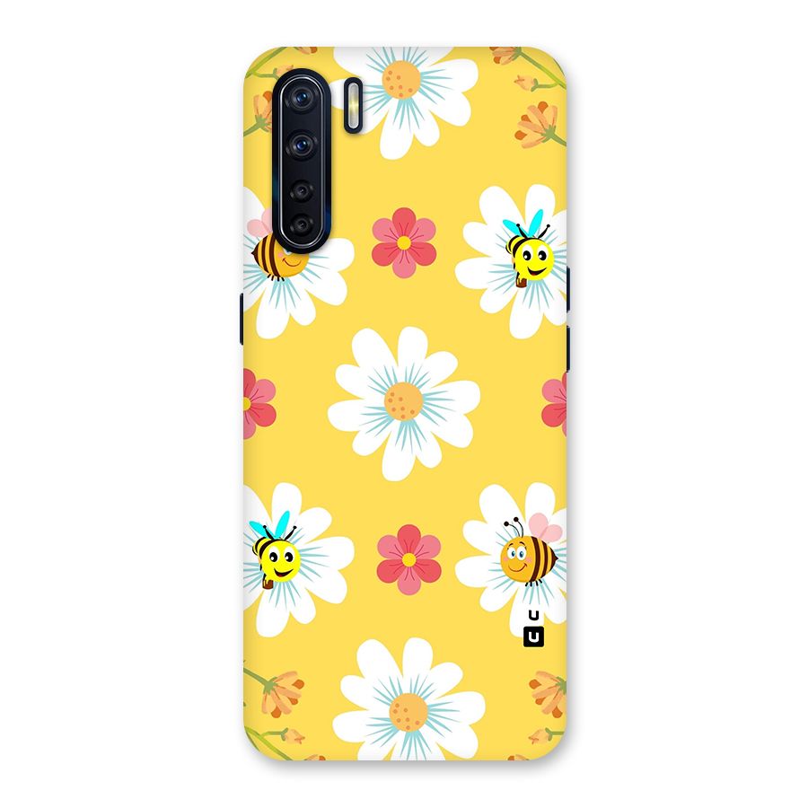 Happy Flowers Back Case for Oppo F15