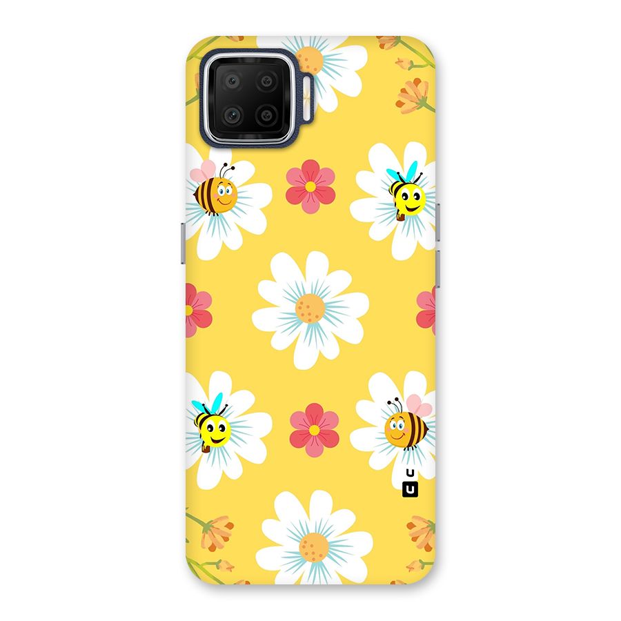 Happy Flowers Back Case for Oppo F17