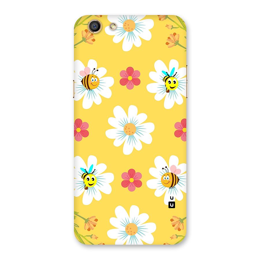 Happy Flowers Back Case for Oppo F3