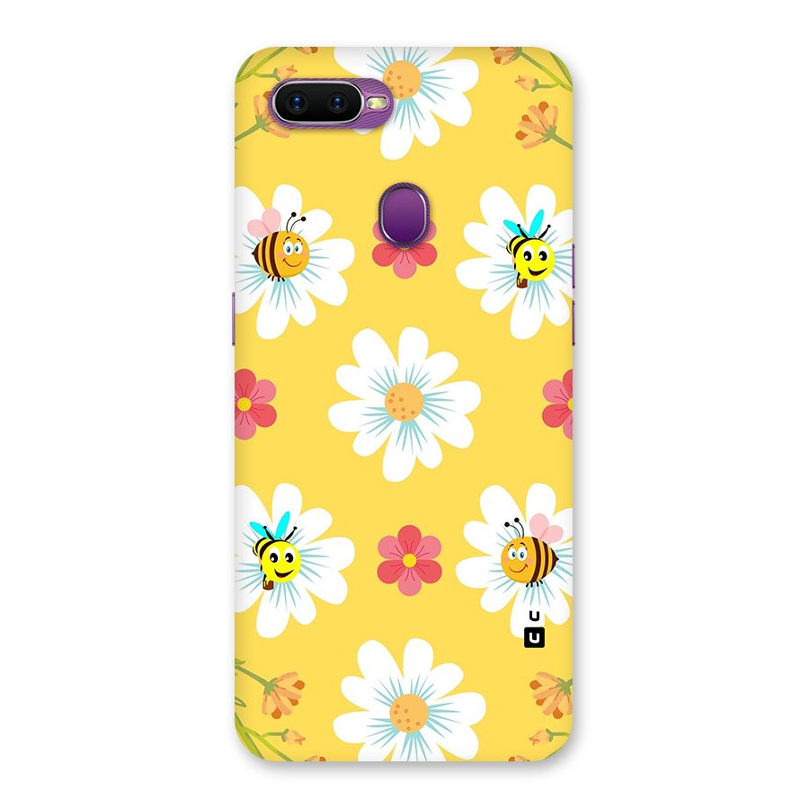 Happy Flowers Back Case for Oppo F9