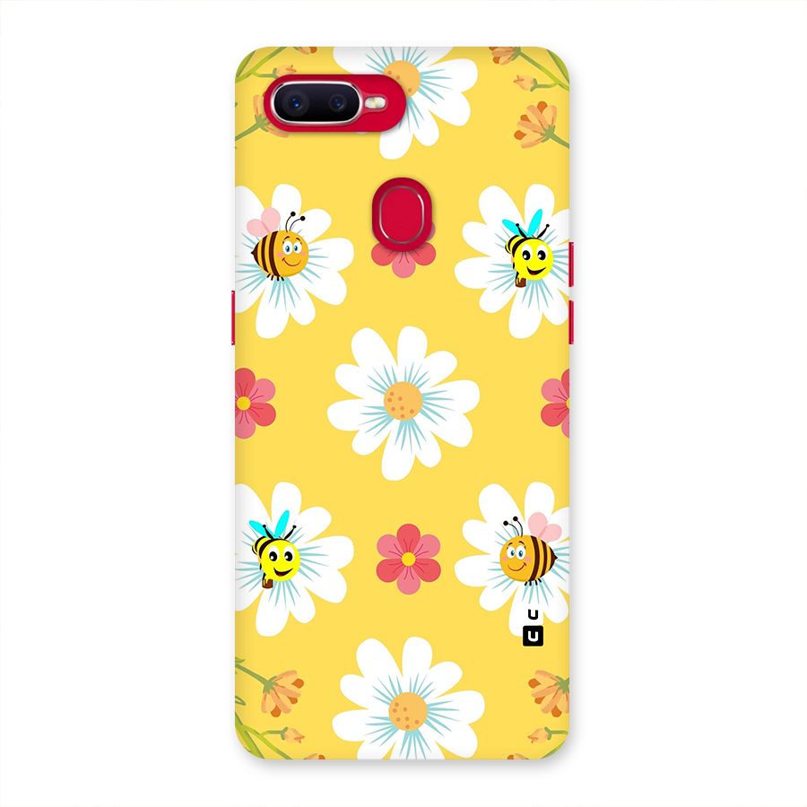 Happy Flowers Back Case for Oppo F9 Pro