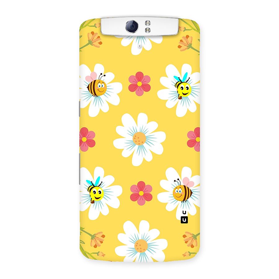 Happy Flowers Back Case for Oppo N1