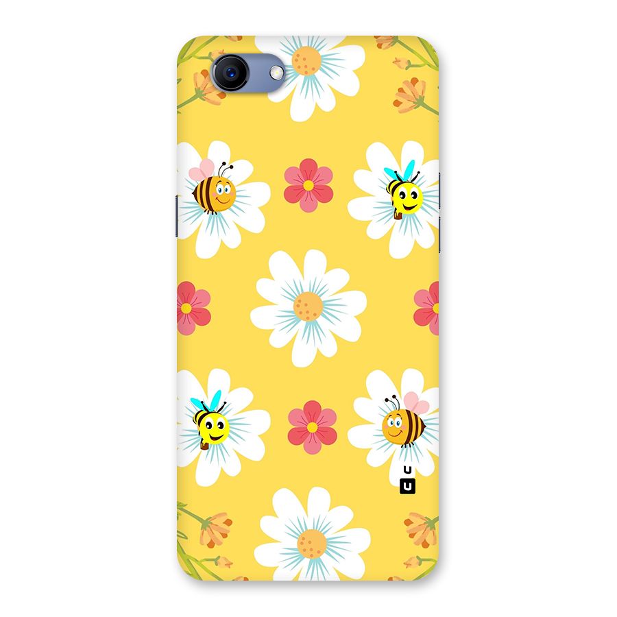 Happy Flowers Back Case for Oppo Realme 1
