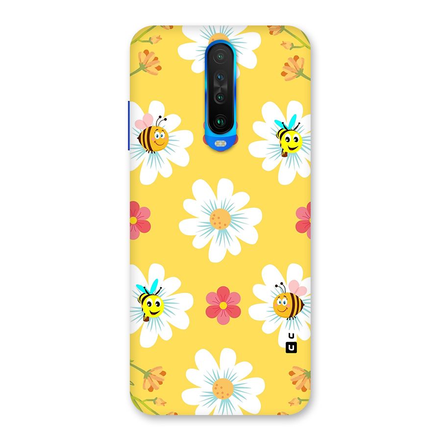 Happy Flowers Back Case for Poco X2