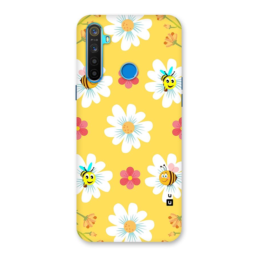 Happy Flowers Back Case for Realme 5