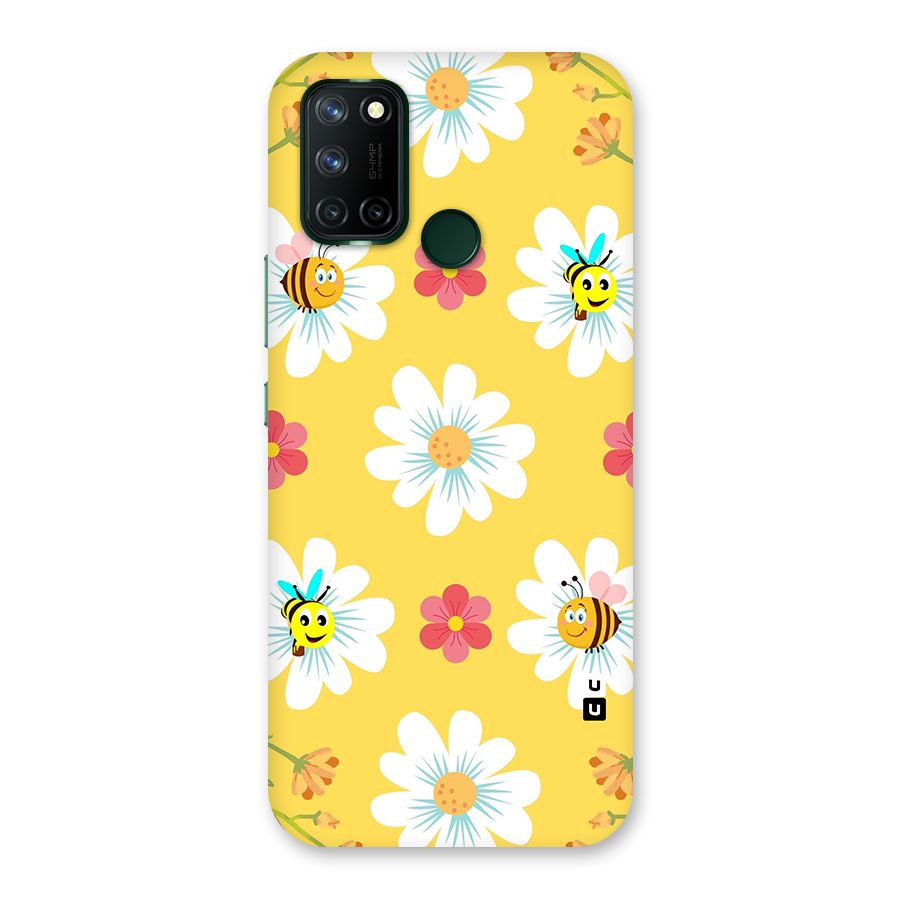 Happy Flowers Back Case for Realme 7i