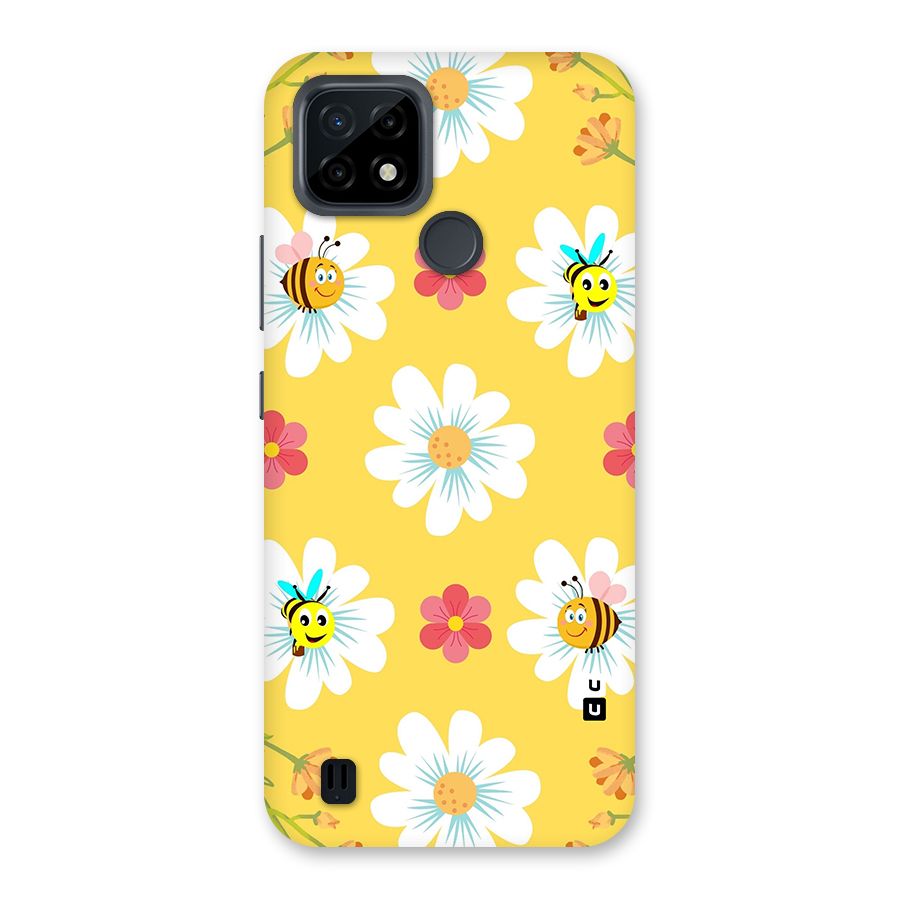 Happy Flowers Back Case for Realme C21