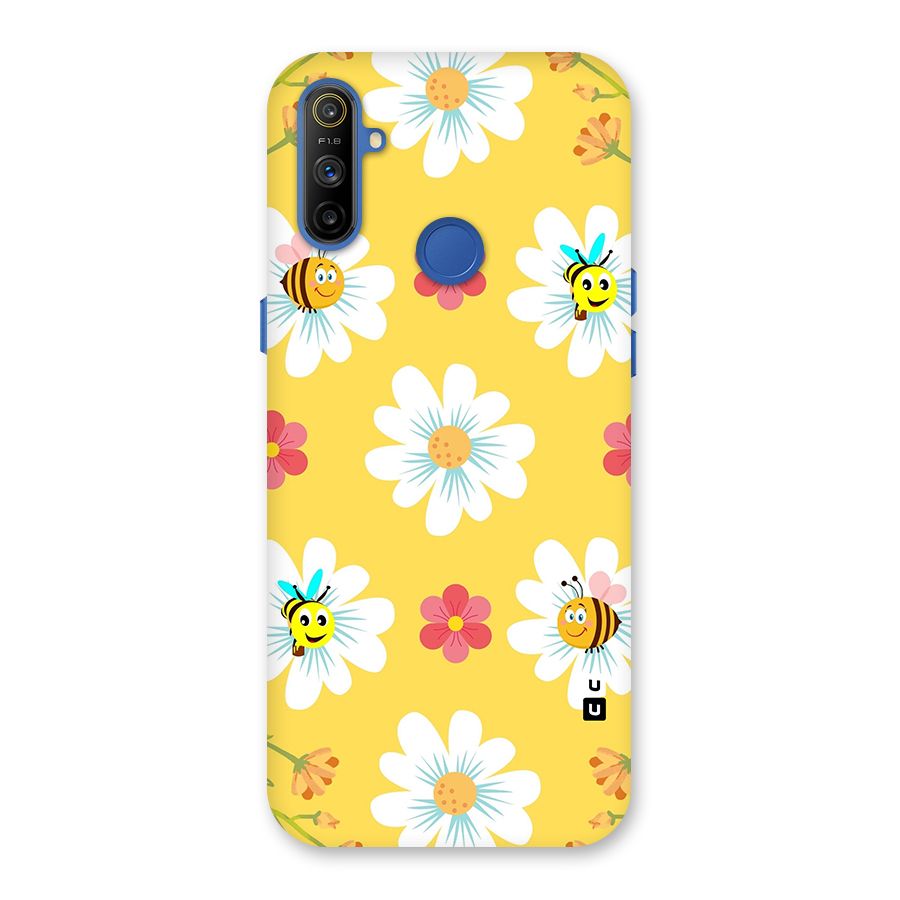 Happy Flowers Back Case for Realme Narzo 10A