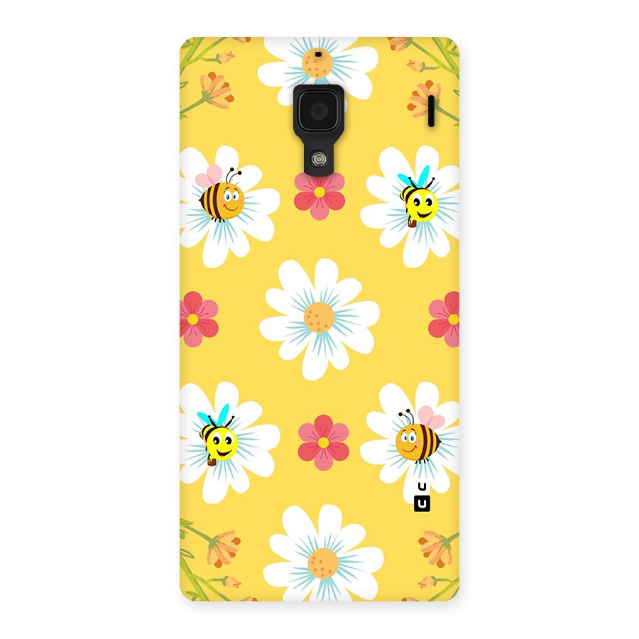 Happy Flowers Back Case for Redmi 1S