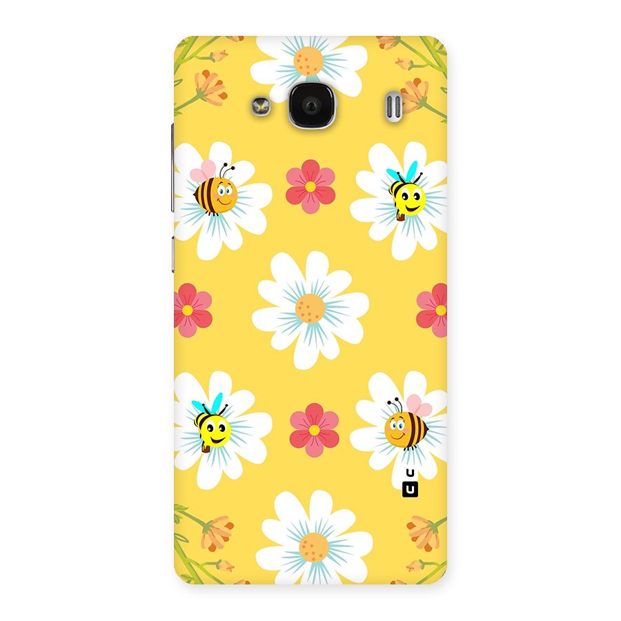 Happy Flowers Back Case for Redmi 2s