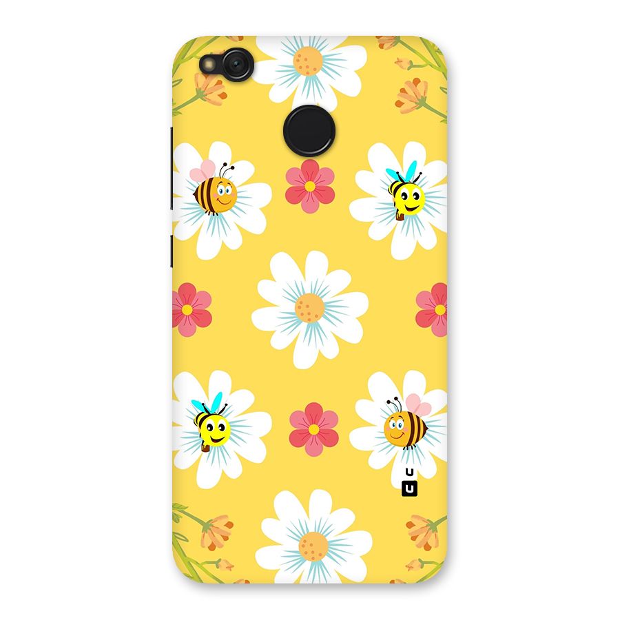 Happy Flowers Back Case for Redmi 4