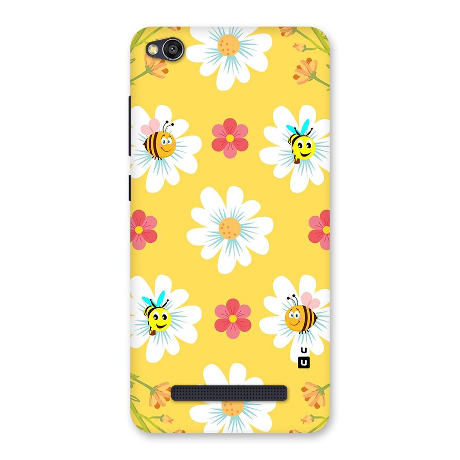 Happy Flowers Back Case for Redmi 4A