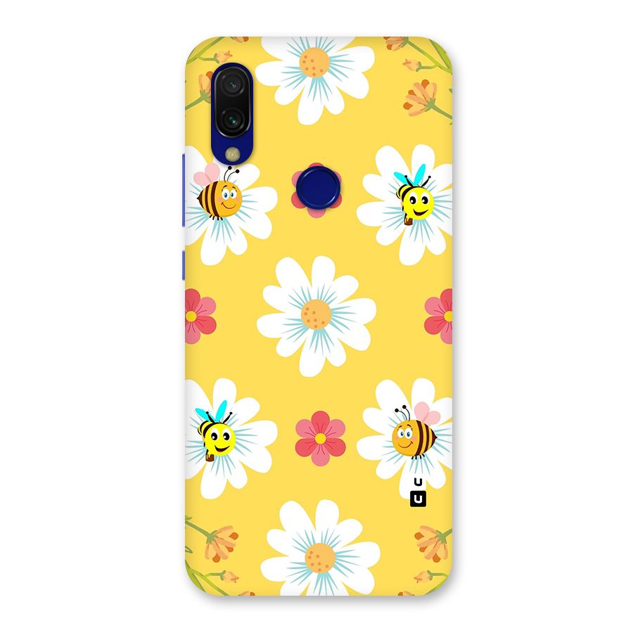 Happy Flowers Back Case for Redmi 7