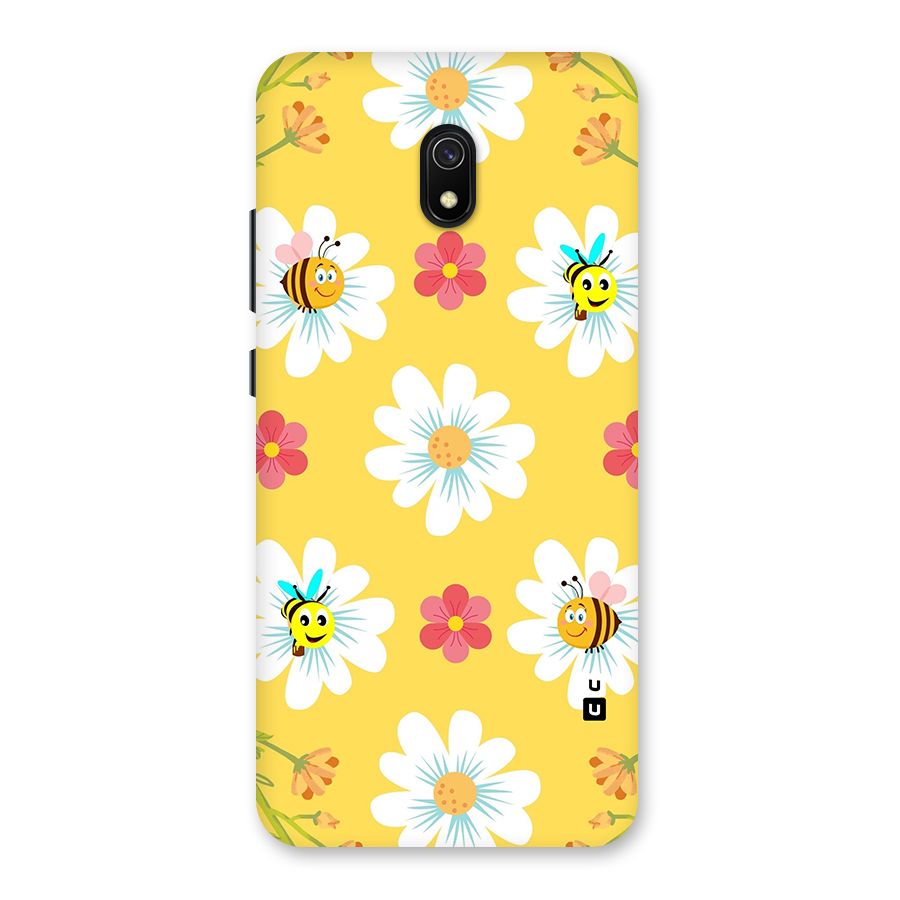 Happy Flowers Back Case for Redmi 8A