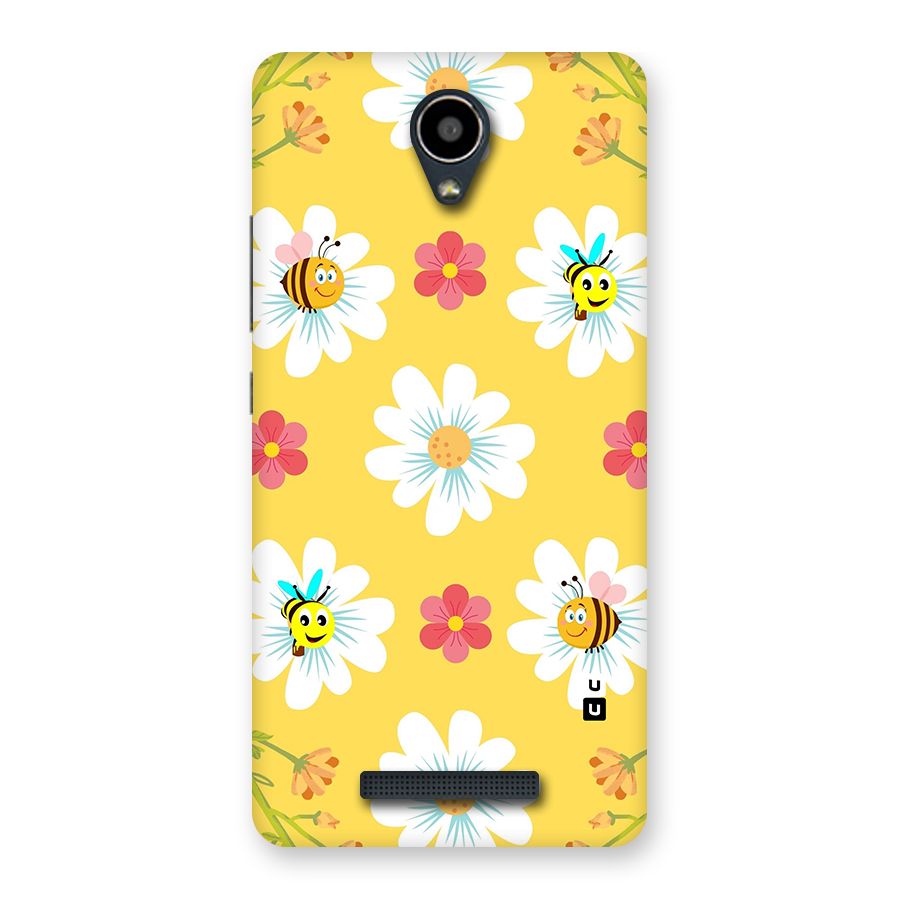 Happy Flowers Back Case for Redmi Note 2