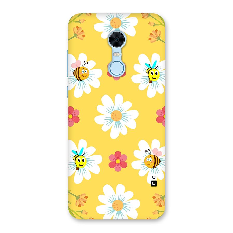 Happy Flowers Back Case for Redmi Note 5