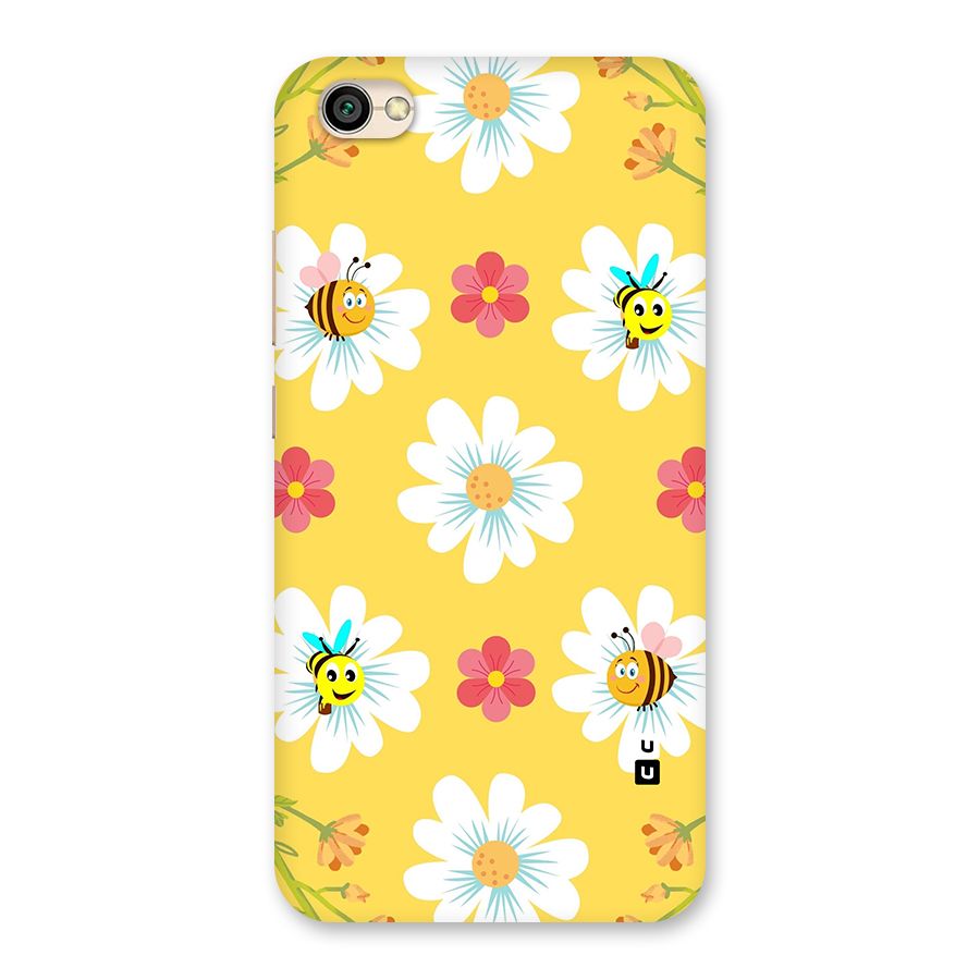 Happy Flowers Back Case for Redmi Y1 Lite