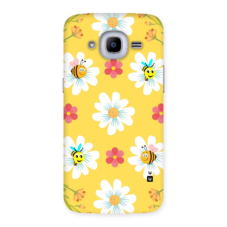 Happy Flowers Back Case for Samsung Galaxy J2 2016