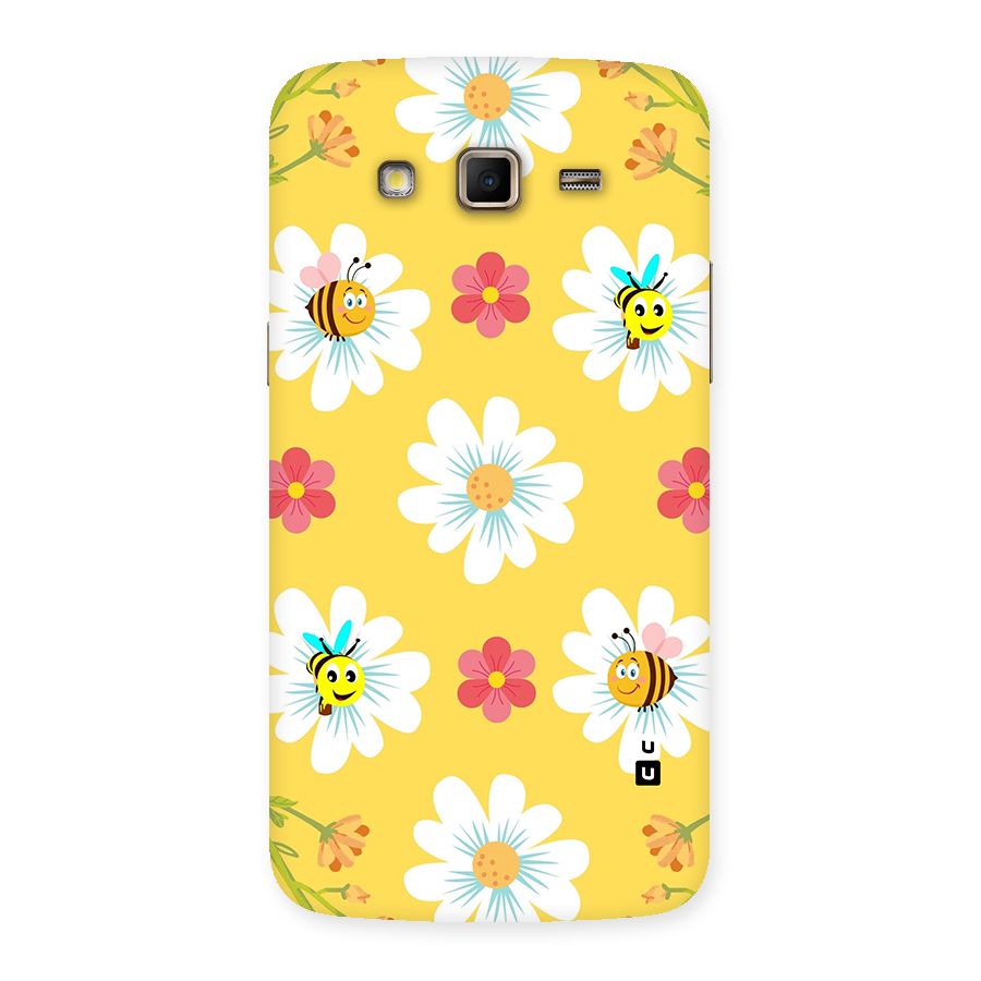 Happy Flowers Back Case for Samsung Galaxy Grand 2