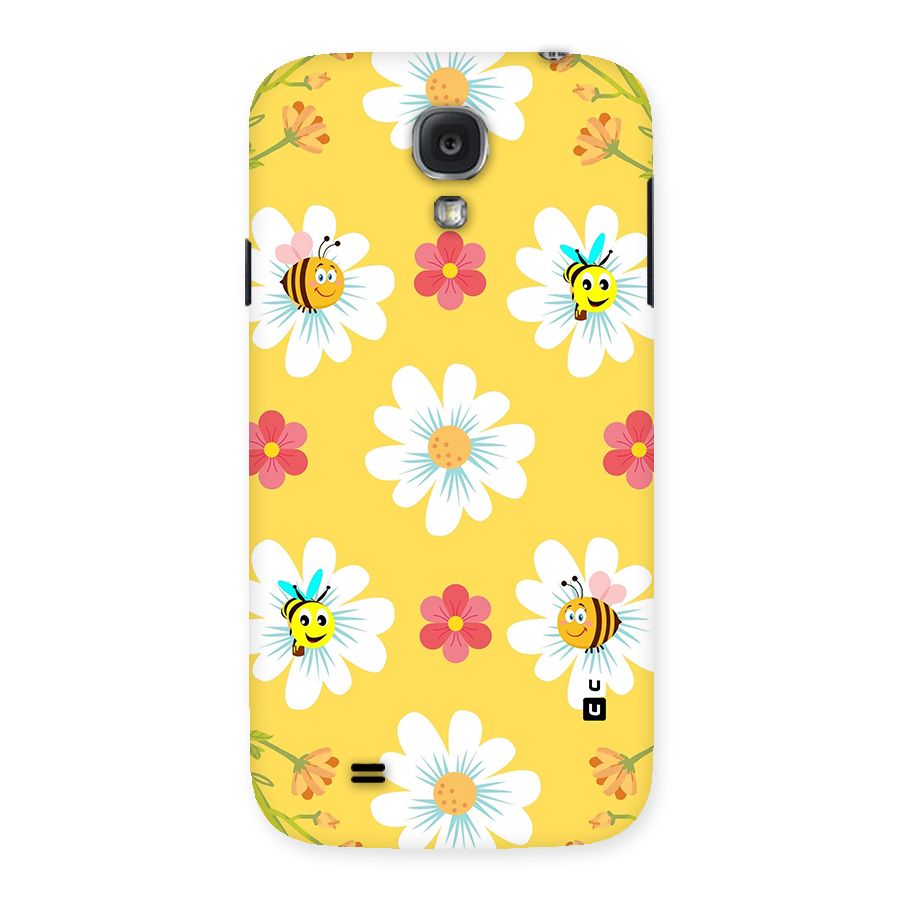 Happy Flowers Back Case for Samsung Galaxy S4