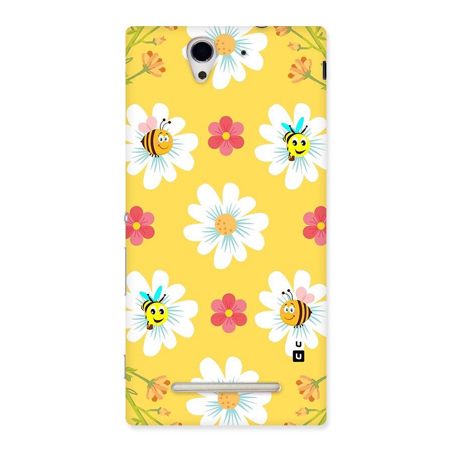 Happy Flowers Back Case for Sony Xperia C3