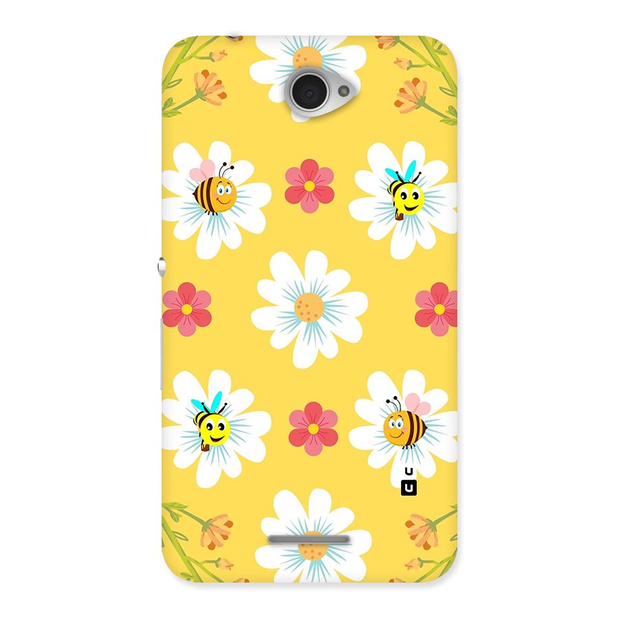 Happy Flowers Back Case for Sony Xperia E4