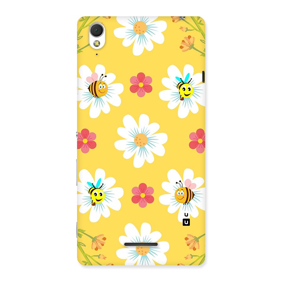 Happy Flowers Back Case for Sony Xperia T3