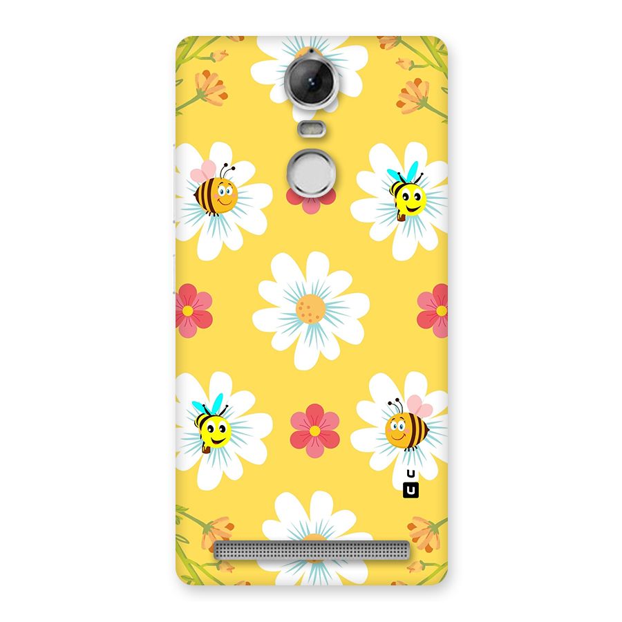 Happy Flowers Back Case for Vibe K5 Note