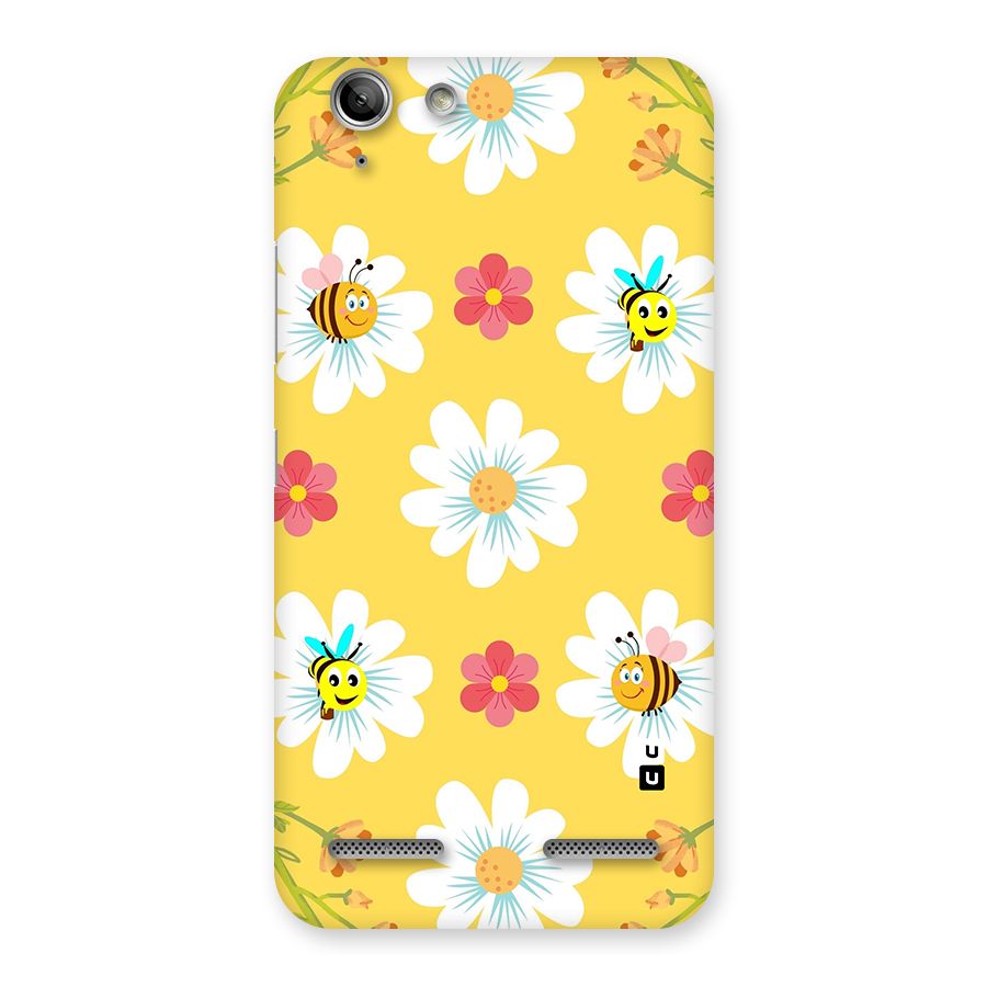Happy Flowers Back Case for Vibe K5 Plus