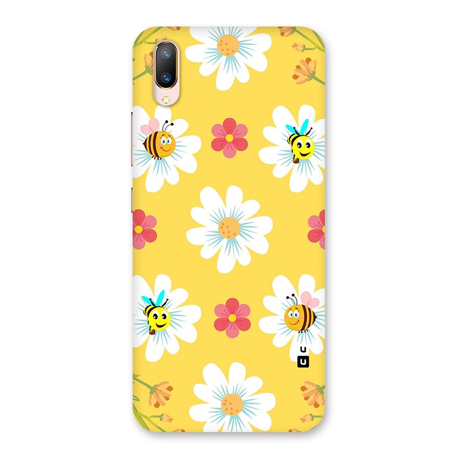 Happy Flowers Back Case for Vivo V11 Pro