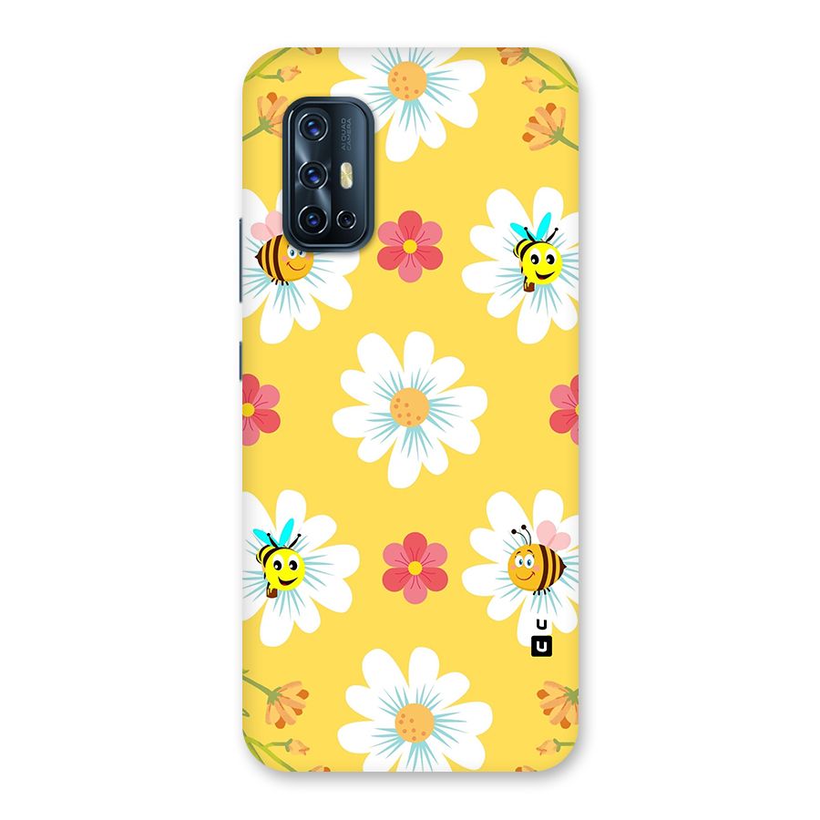 Happy Flowers Back Case for Vivo V17