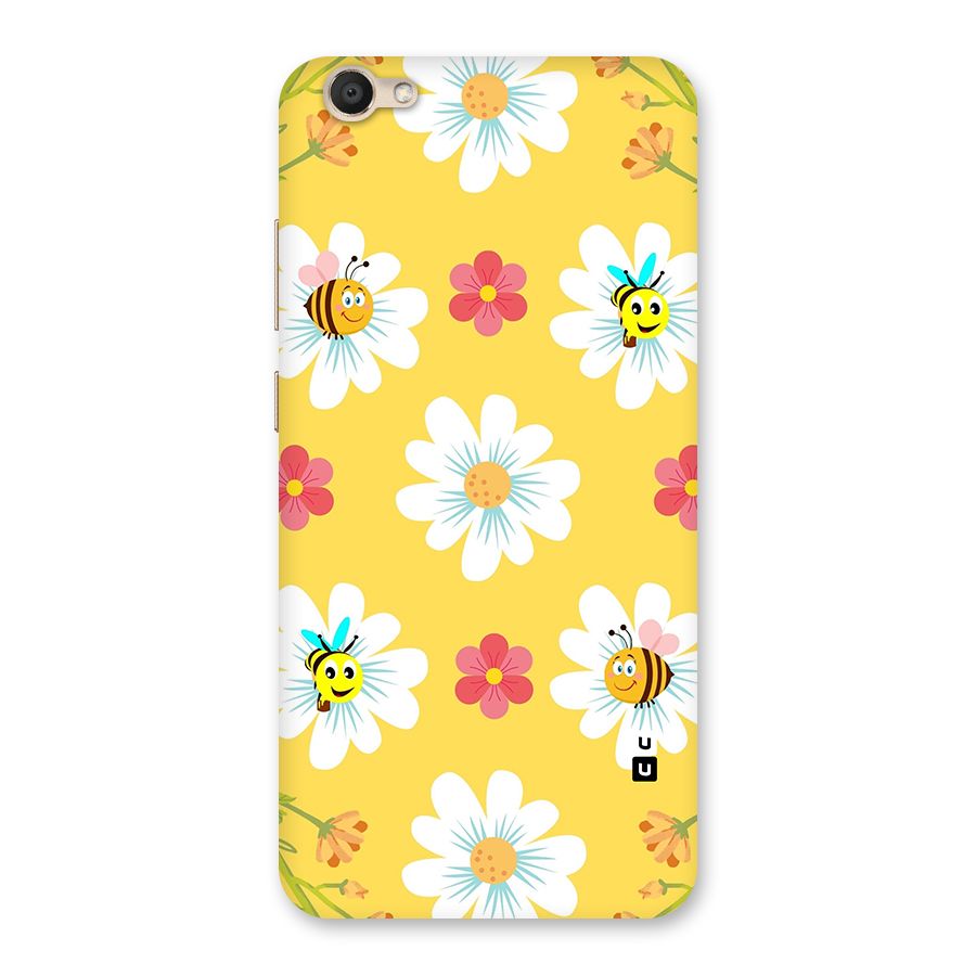 Happy Flowers Back Case for Vivo V5
