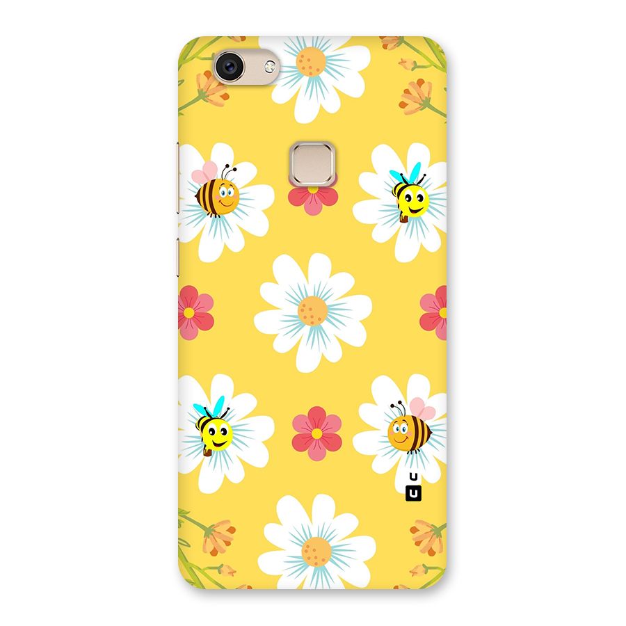 Happy Flowers Back Case for Vivo V7