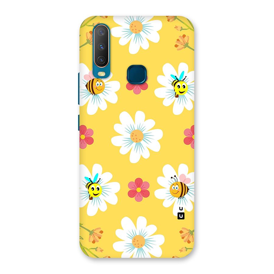 Happy Flowers Back Case for Vivo Y11