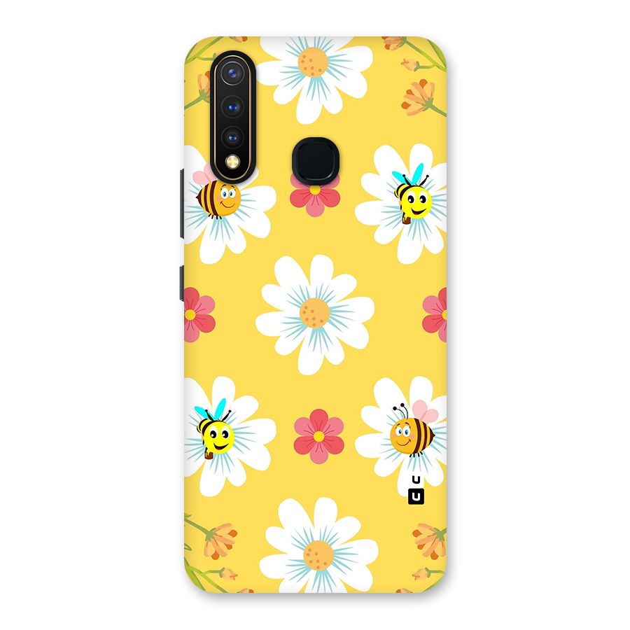 Happy Flowers Back Case for Vivo Y19