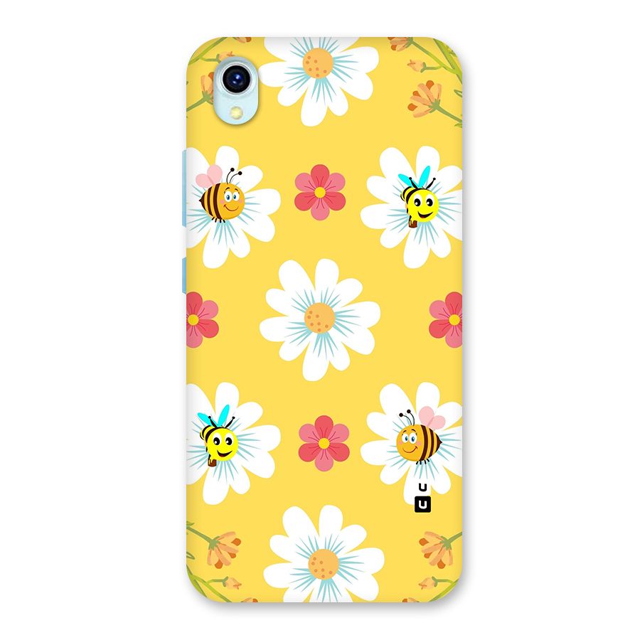 Happy Flowers Back Case for Vivo Y1s