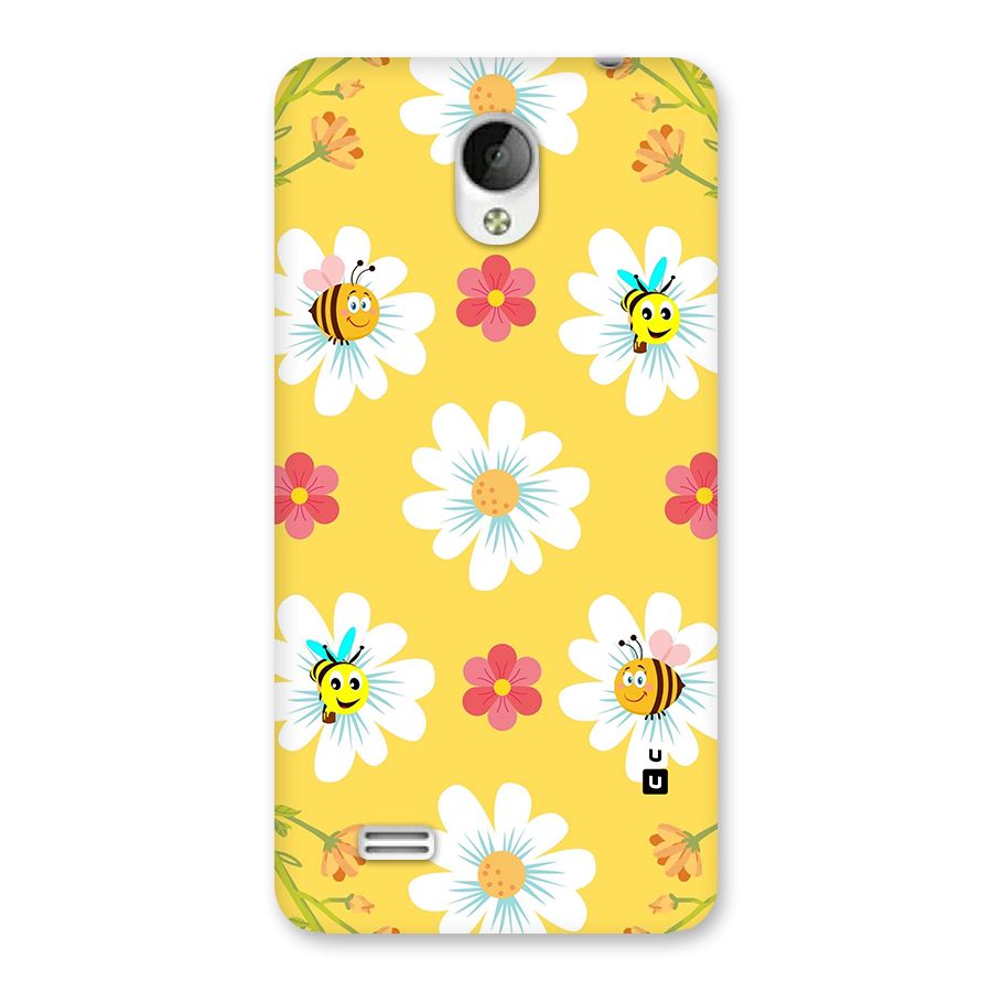Happy Flowers Back Case for Vivo Y21