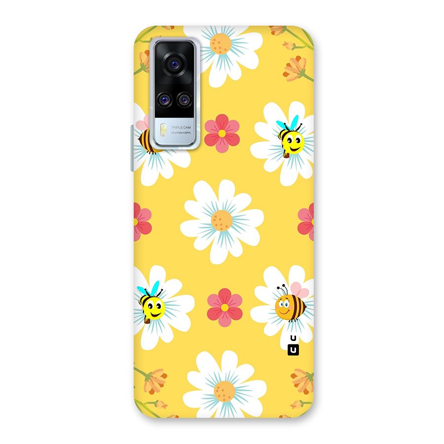 Happy Flowers Back Case for Vivo Y31