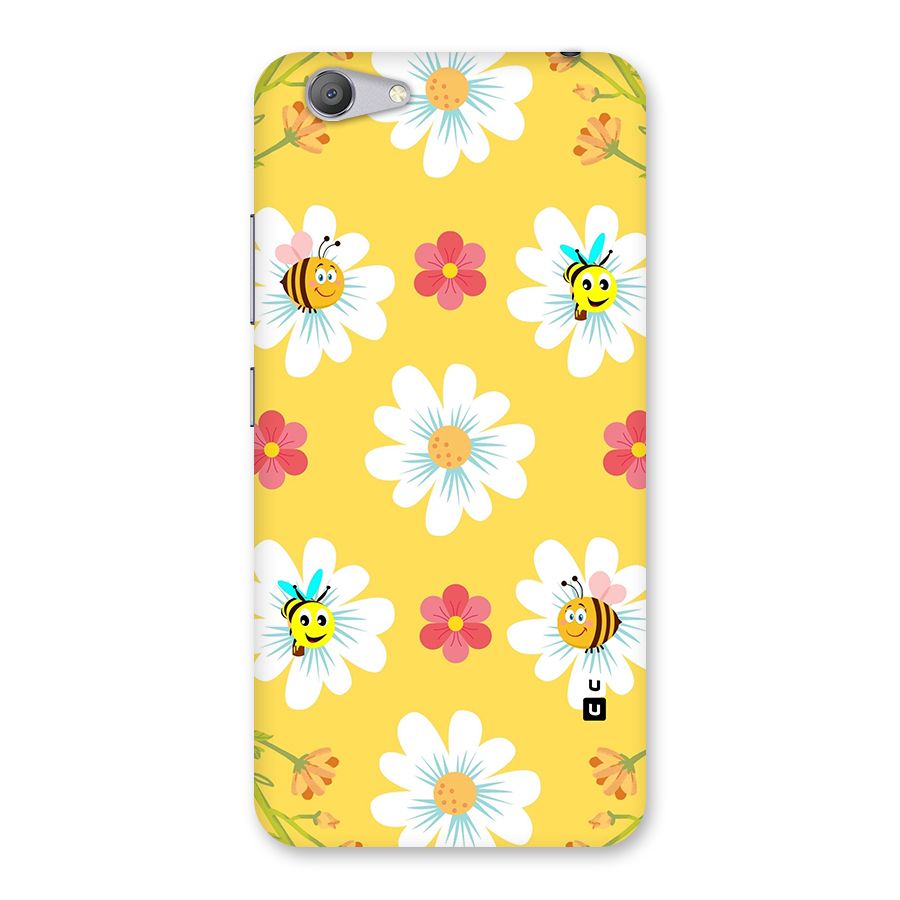 Happy Flowers Back Case for Vivo Y53
