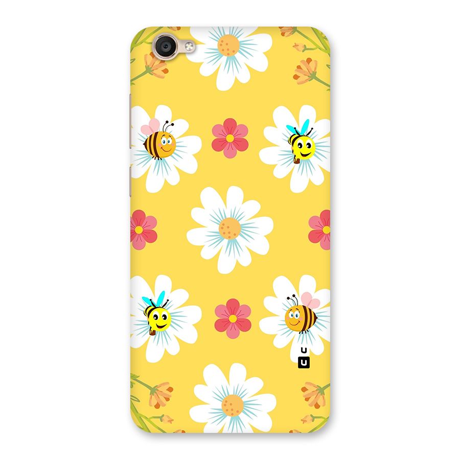 Happy Flowers Back Case for Vivo Y55s